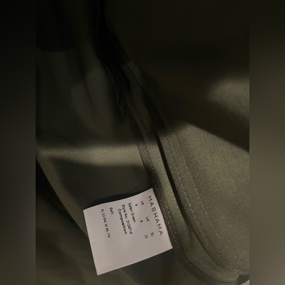 MASHAMA Utility Jacket in Olive Green - Picture 4 of 5